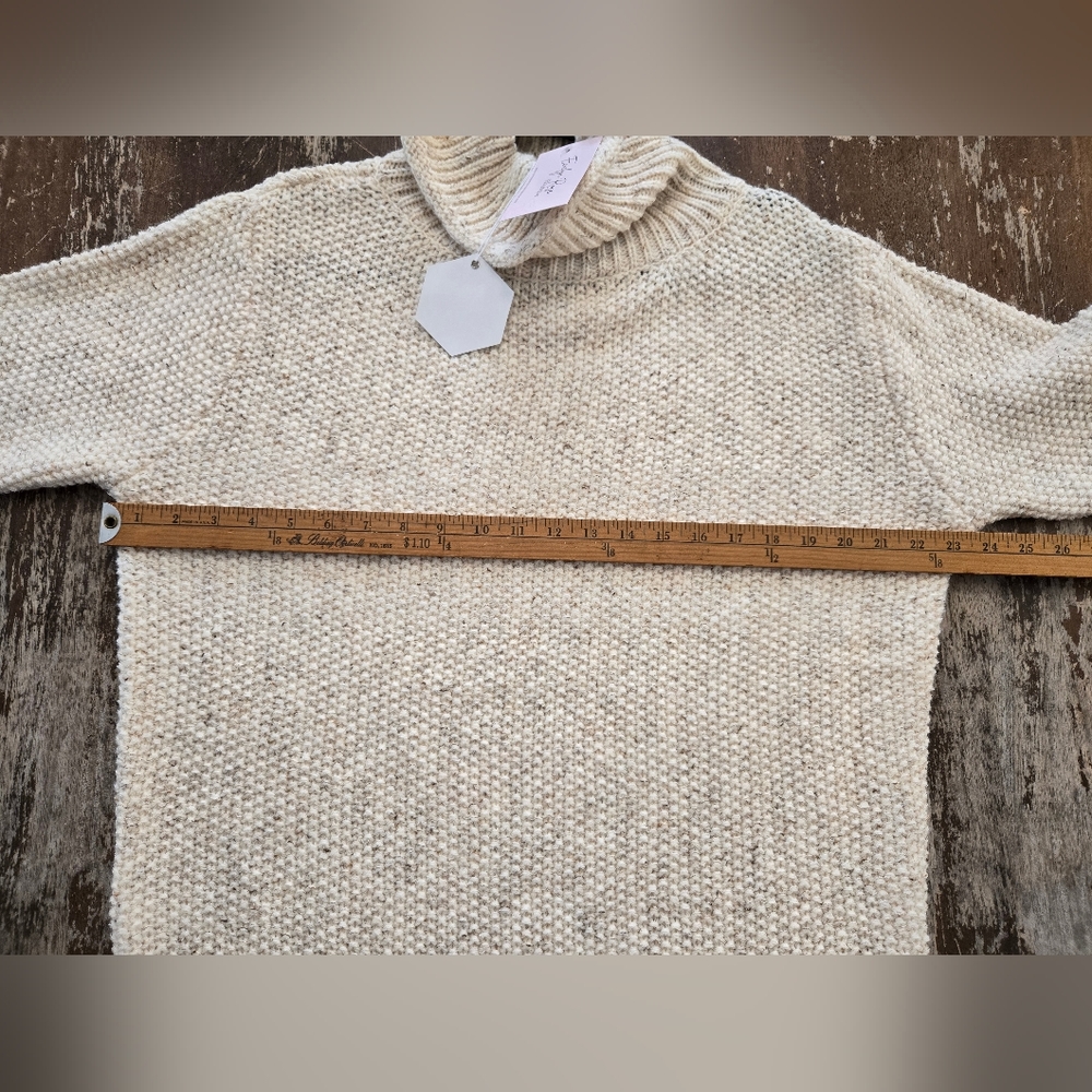 Knit Cream Sweater Dress - Picture 6 of 12